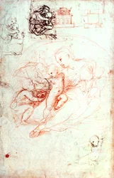 Studie für die Alba Madonna, ca. 1508-09